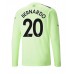 Billige Manchester City Bernardo Silva #20 Tredjetrøye 2022-23 Langermet